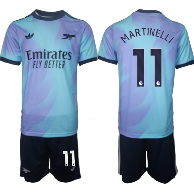 Men 2024-2025 Club Arsenal away Purple blue 11 Soccer Jersey